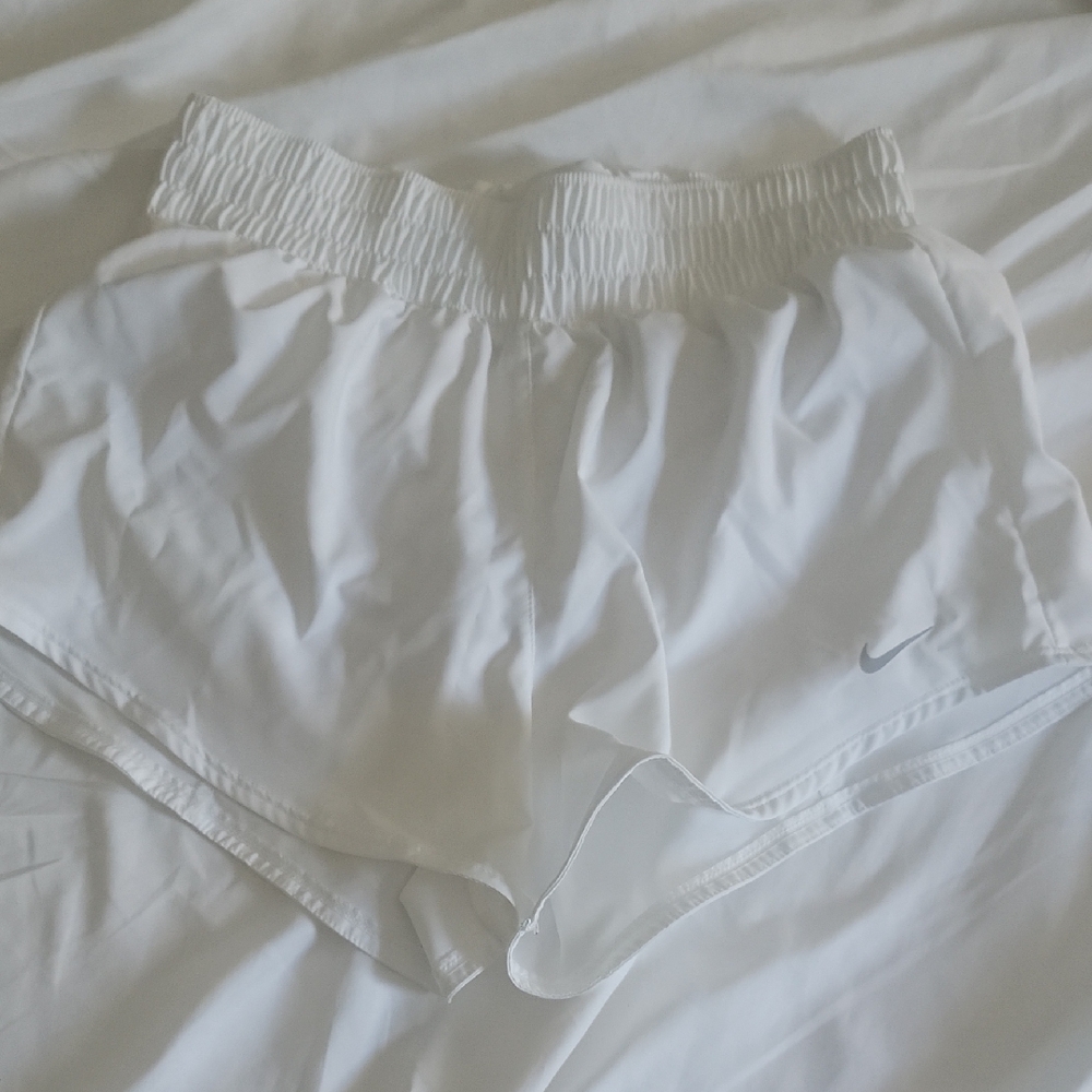 Nike White Athletic Performance Shorts